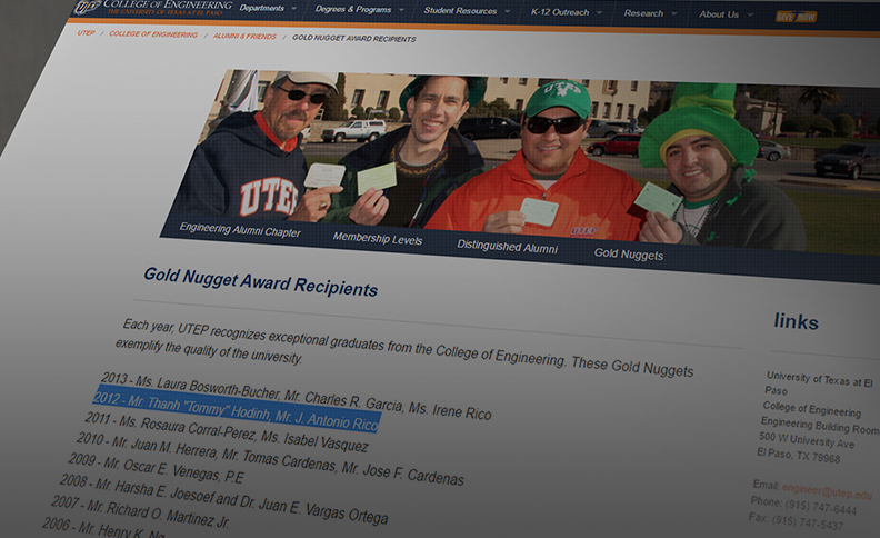 2012 Gold Nugget Award Recipients